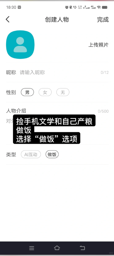 做饭产粮选项